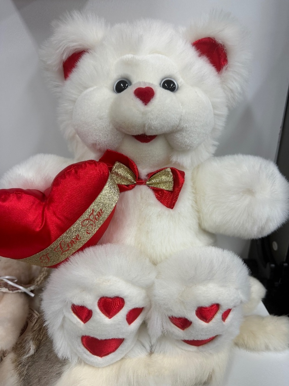 White Valentine's Day Teddy Bear- EJ749